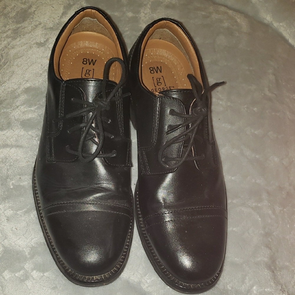 George Men's Black Dress Shoes